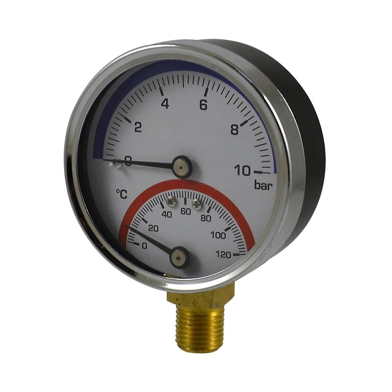 Black Steel Thermo-manometer